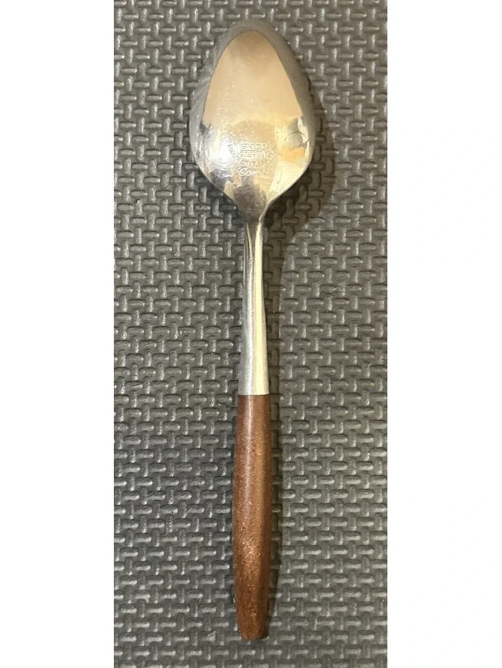 Vintage EKCO Eterna Canoe Teaspoon Stainless Flatware MCM Japan